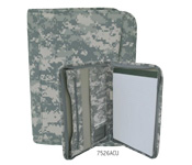 ACU Camo zippered padfolio.